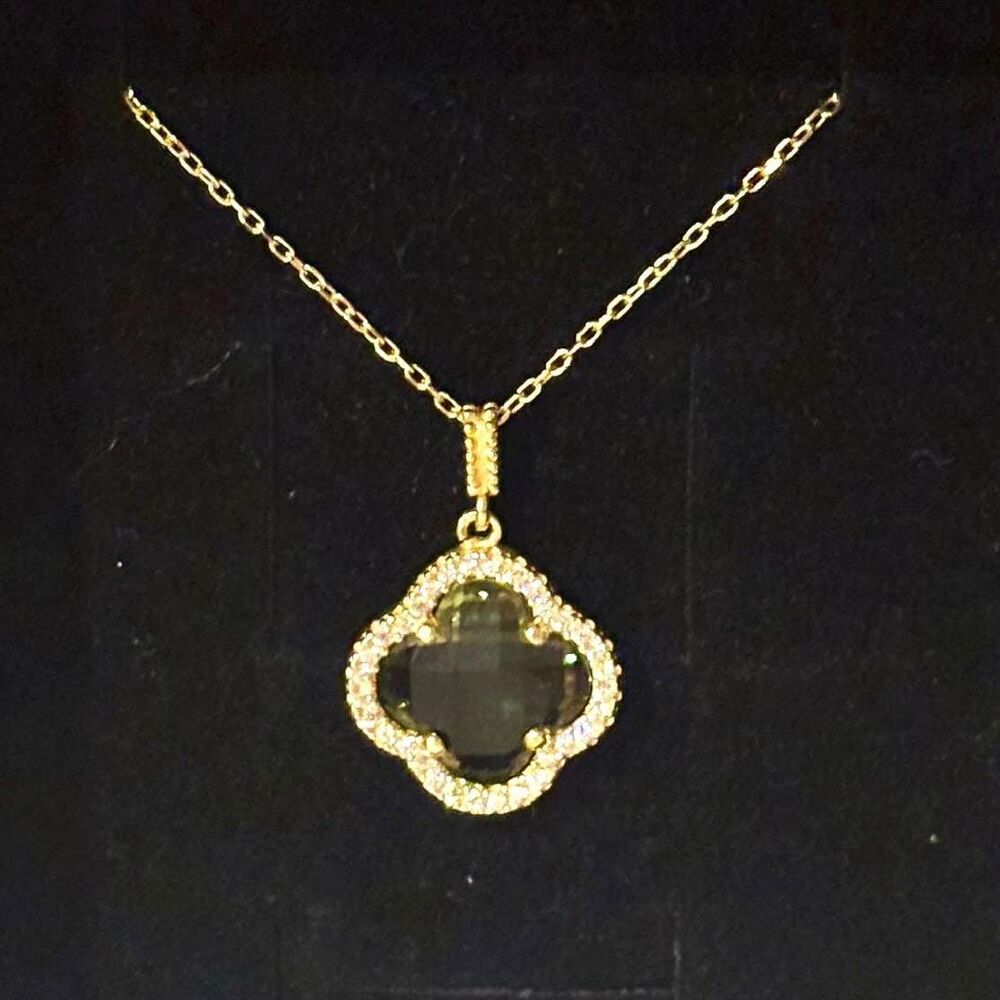 925 Sterling Silver Turkish Zultanite Necklace Jewelry for Women, NEW, Gold - Picture 6 of 7